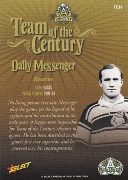 2008 NRL Centenary - Team of the Century #TC14 Dally Messenger Back